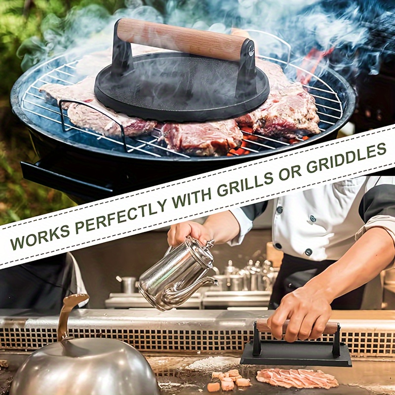 Grill Cooking Griddle Accessories Burger Press Grill Press Bacon