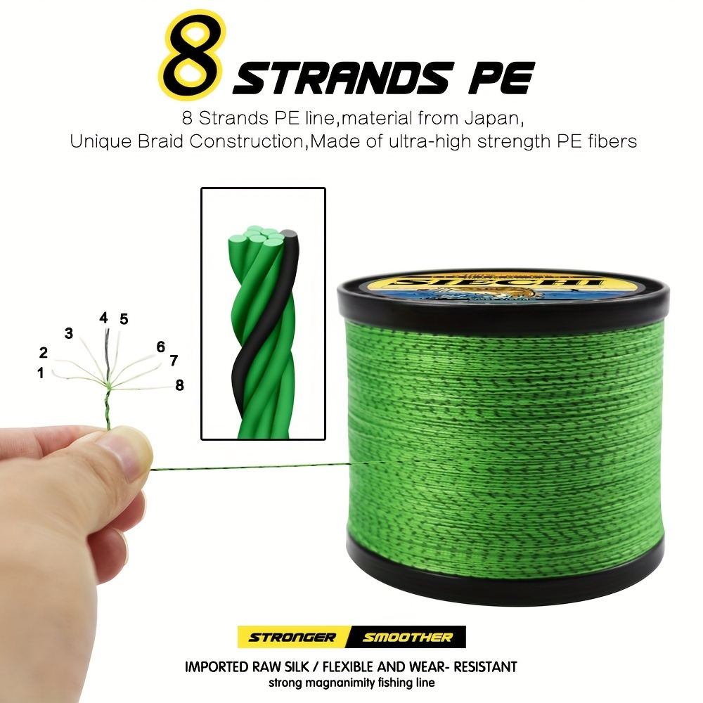 300m Fishing Line 8 Strands Pe Braided Line Super Strong Fishing