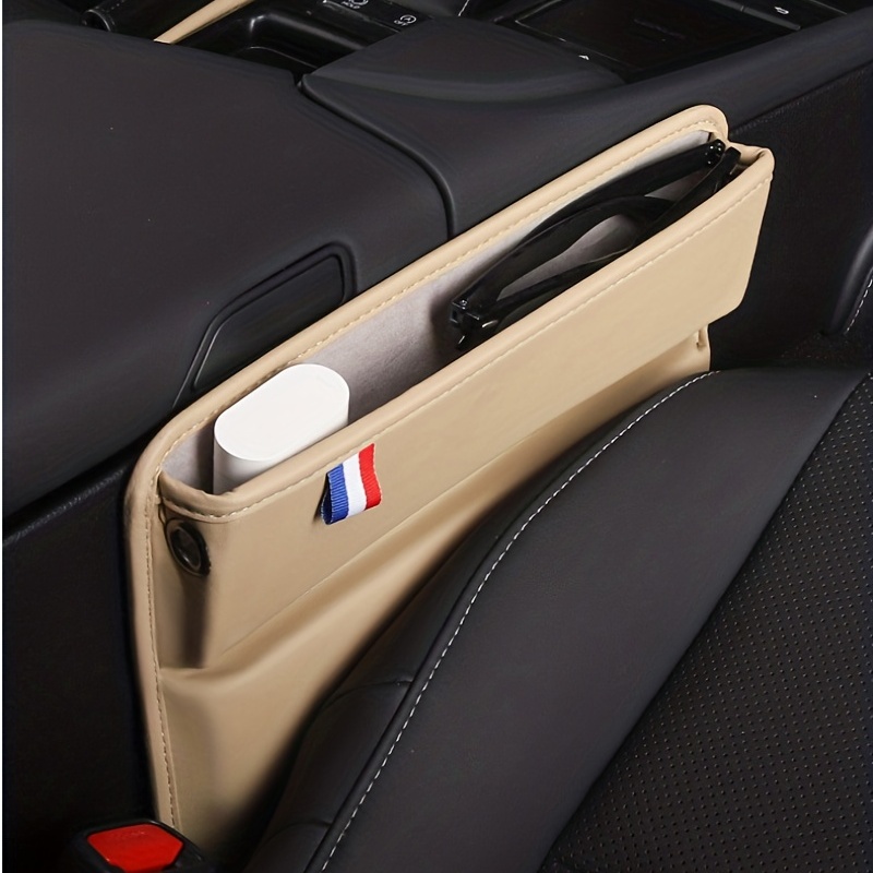 1X Car Auto Left Seat Side Pocket Organizer Gap Filler Storage Bag w/ Cup  Holder