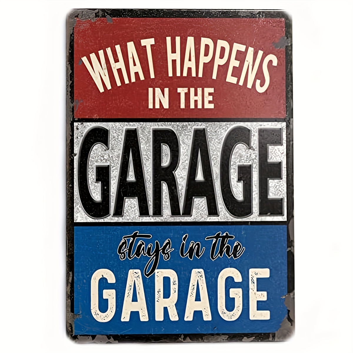1pc Funny Metal Garage Signs For Men Perfect Gifts For Home Kitchen Garage  Bathroom And Bar 12x8 Inch Wall Decor, Don't Miss These Great Deals