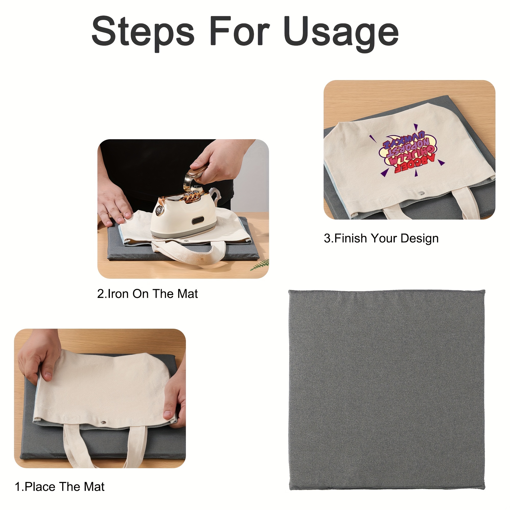 Heat Press Mat For Cricut Easypress, Easy Press Mat For Htv Craft Vinyl  Ironing Insulation Transfer Projects - Temu