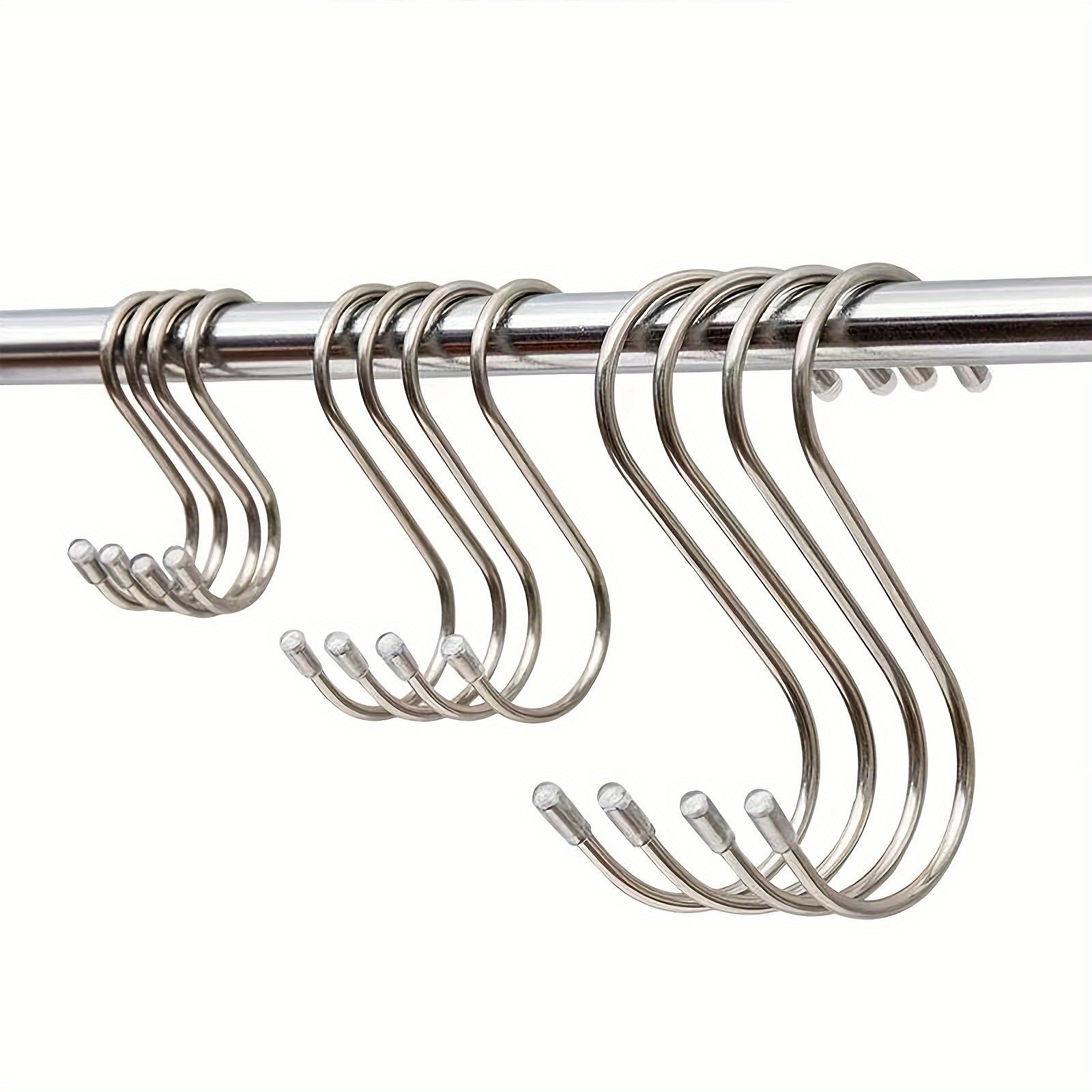 S Shaped Hooks Stainless Steel Metal Hangers Hanging Hooks - Temu