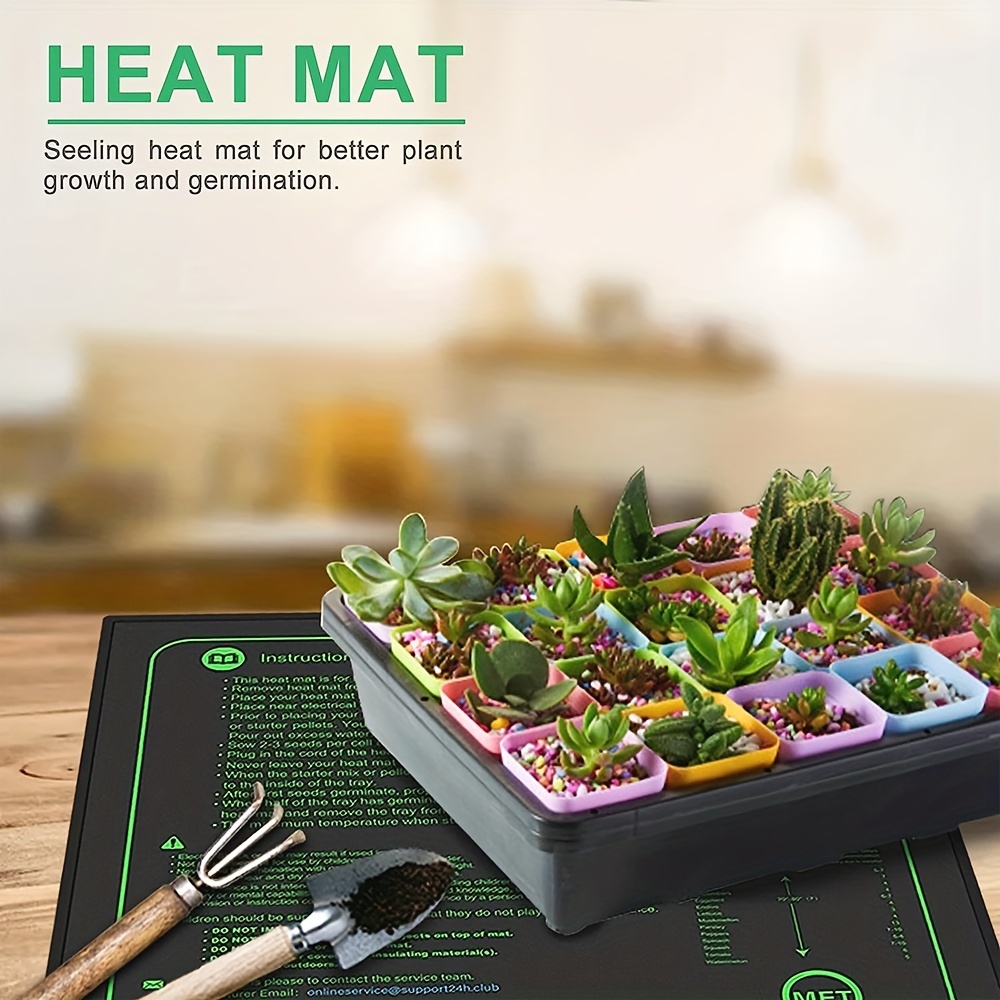 Use warming mats to heat your seeds, Gardening advice