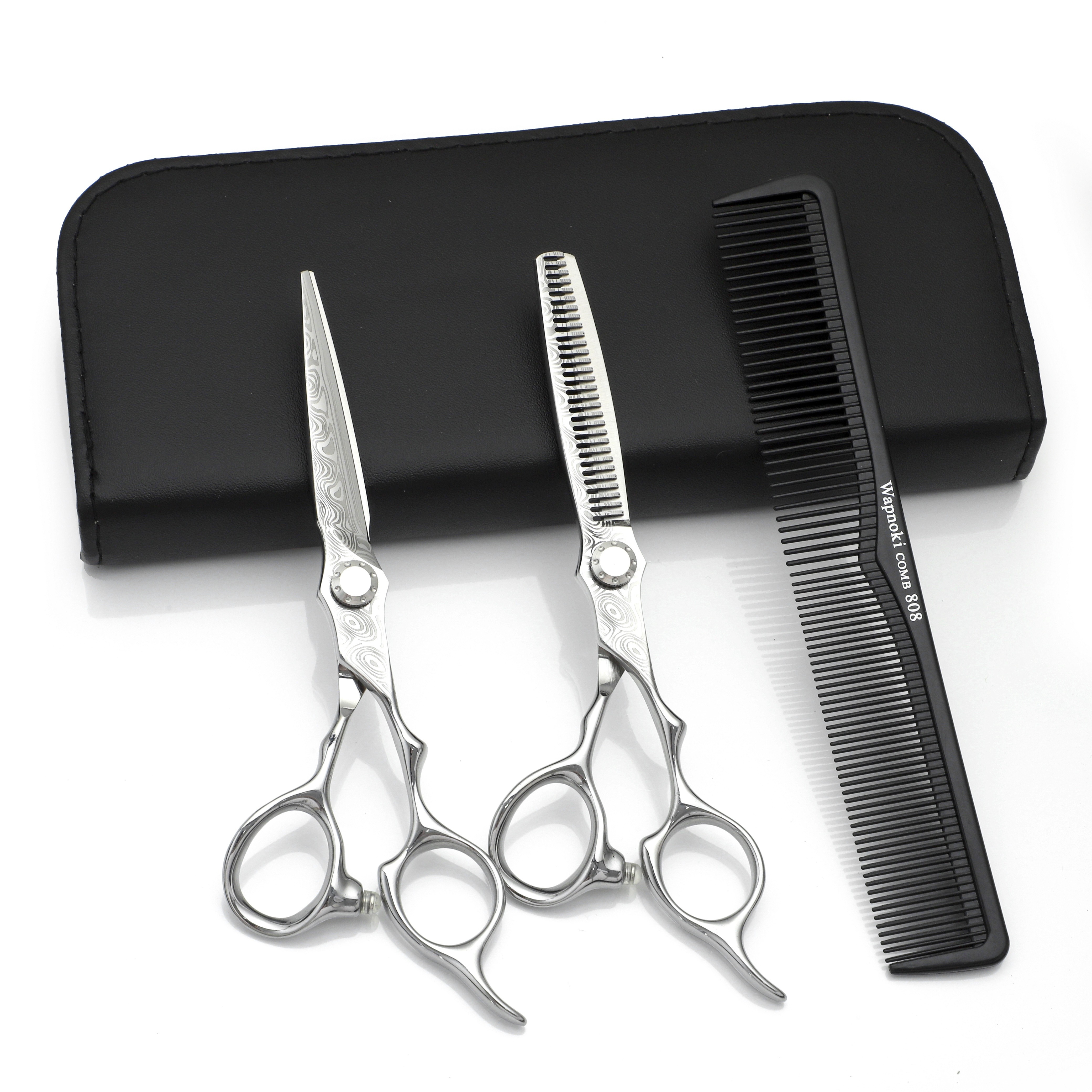 

Professional Hairdressing Scissors Kit, Stainless Steel Salon Barber Scissors, Hair Cutting Scisssors, Hair Thinning Shears