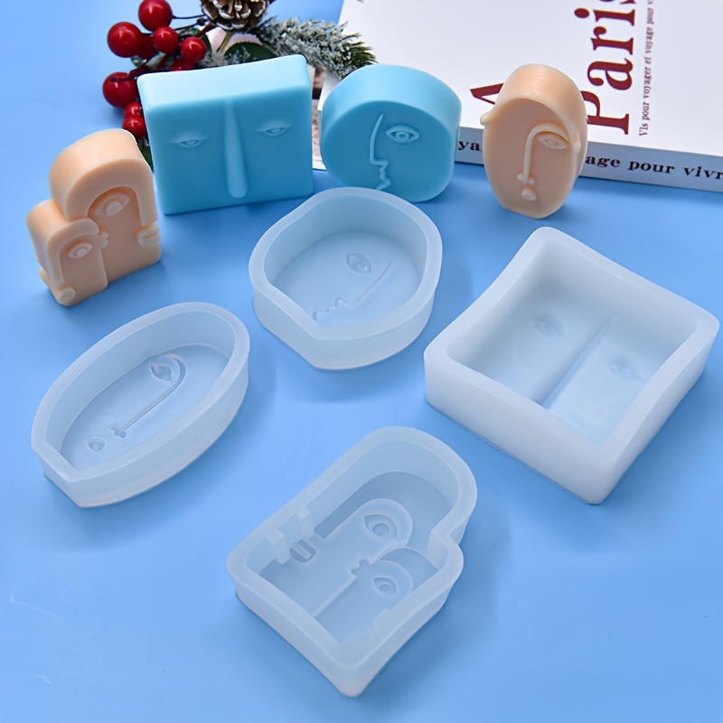 3D Silicone Candle Molds Valentines Day Decor Mould Casting Soap Making  Molds For DIY Crafts Wax Candles Making Soaps Clay