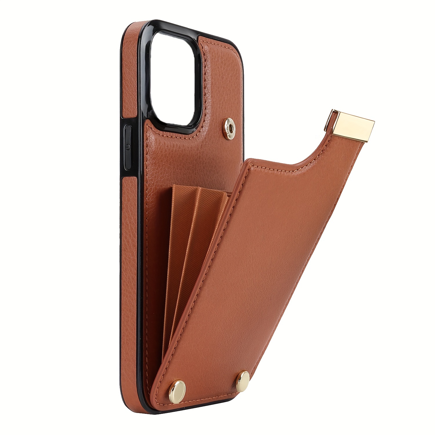 For iPhone 15 14 13 12 11 Pro Max Plus Leather Wallet Case