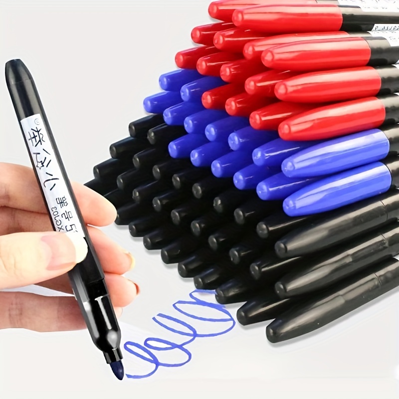 MUJI Canvas Multi-purpose Pen Case Oily pens Black&Red Mechanical Pencil  Eraser Ruler Stationery Set