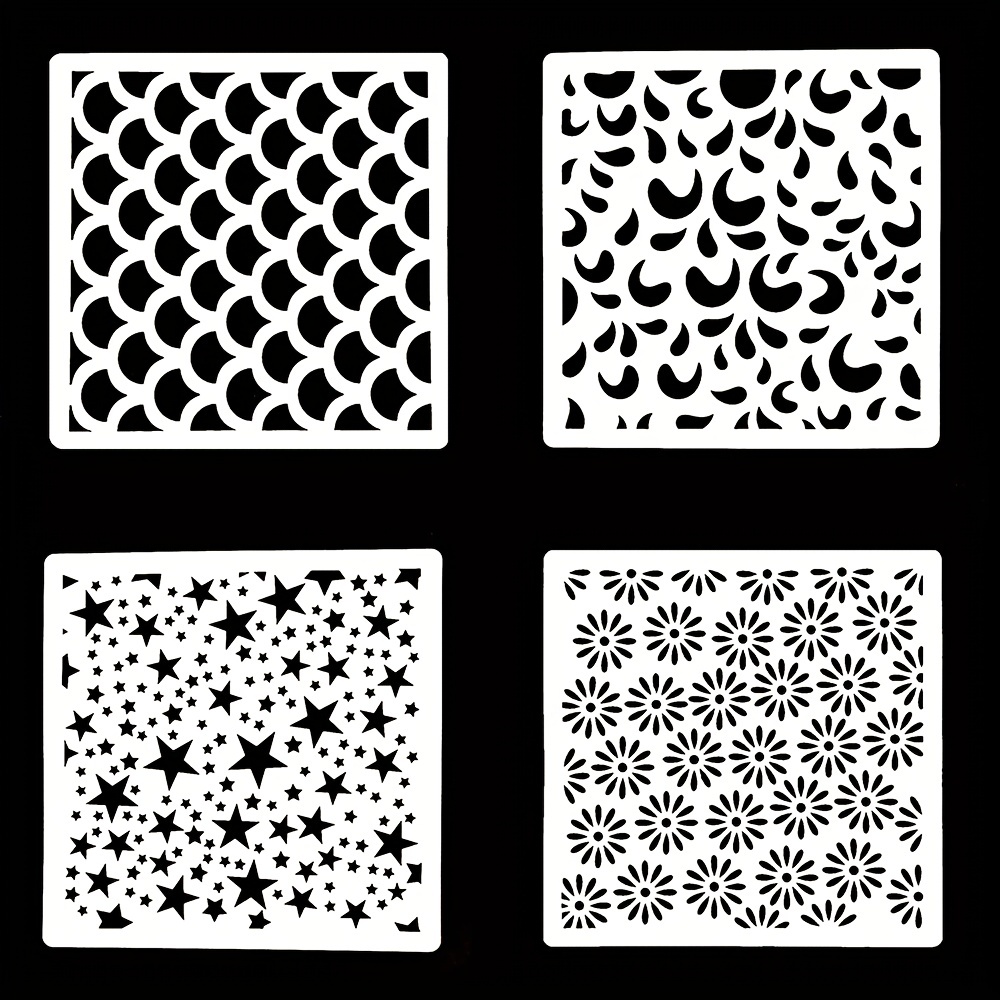 Cake Decorating Stencil Mold Square Cake Stencils Plastic - Temu