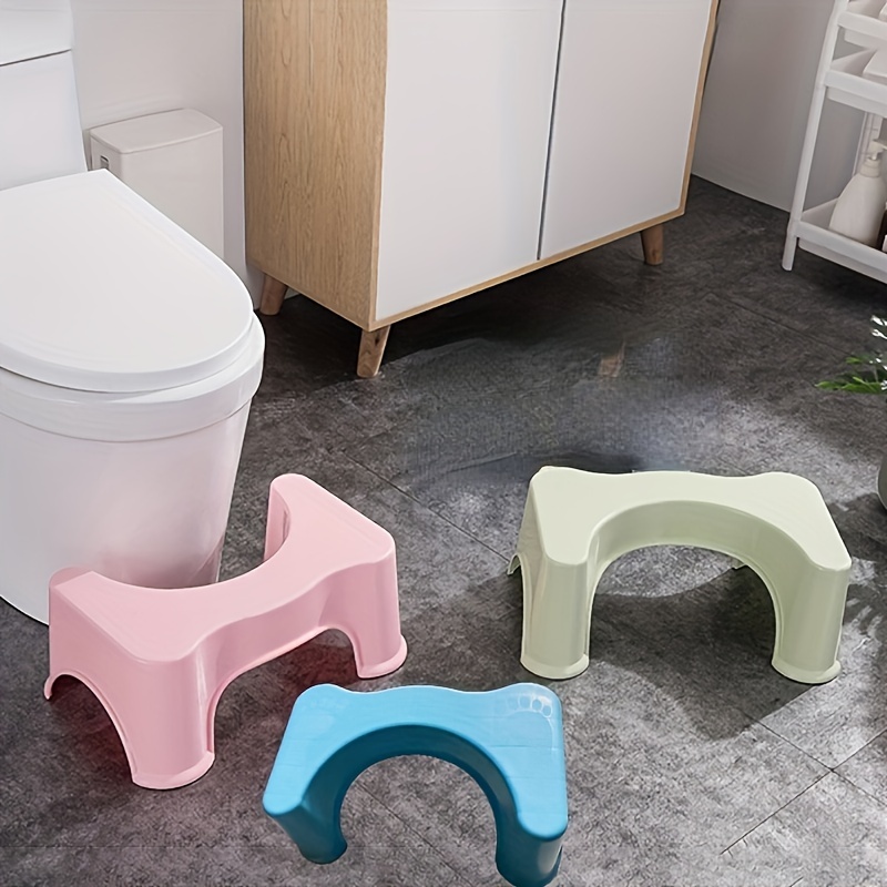 Tabouret de toilette pliable en bois de 17,8 cm, tabouret de toilette en  bambou avec pieds antidérapants, tabouret de salle de bain pour adultes et  enfants, capacité de 150 kg : 