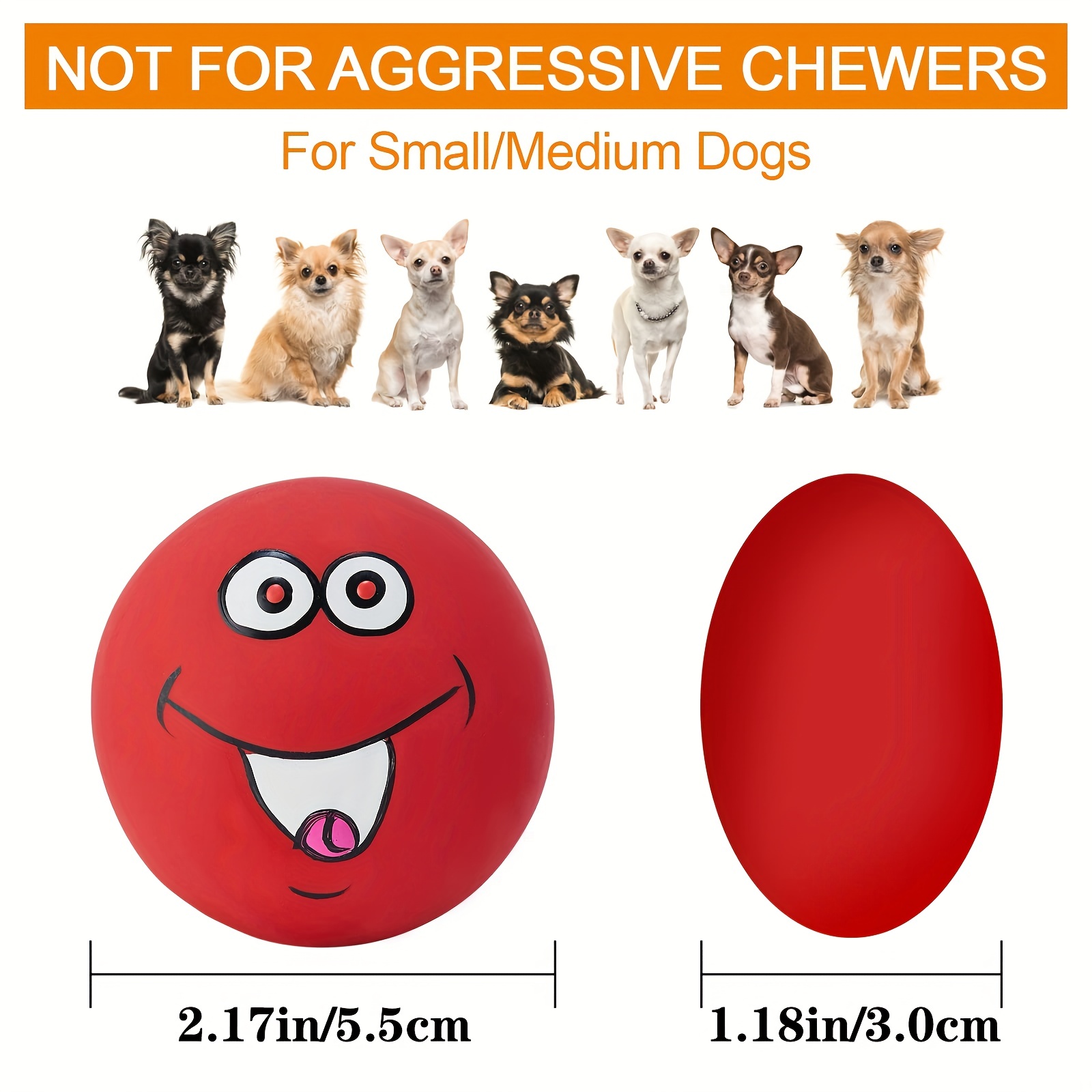 6pcs Dog Toys Natural Latex Rubber Balls Soft Bouncy Durable for Small  Medium Large Dogs Interactive Chew Fetch Play Dog Toy For Medium, Large and  Small Dogs, Durable Dog Toys