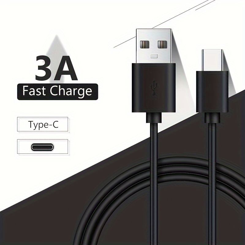  USB Type C Cable,USB A to USB C 3A Fast Charging (3.3ft 2-Pack)  Braided Charge Cord Compatible with Samsung Galaxy S10 S9 S8 Plus,Note 9  8,A11 A20 A51,LG G6 G7 V30