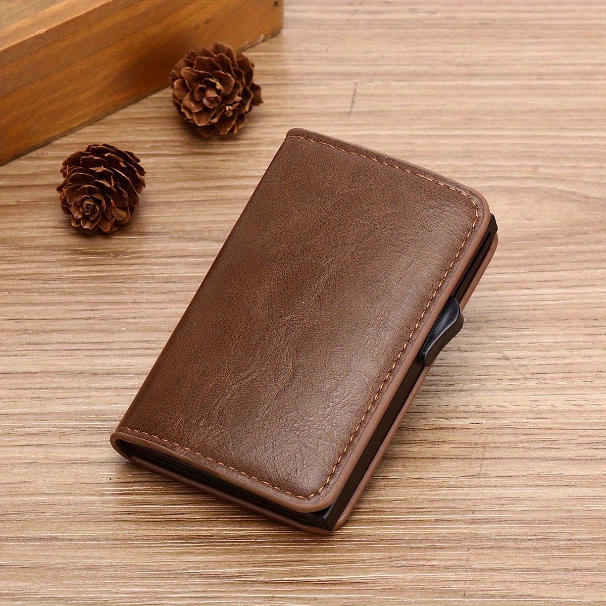 Porta carte di credito Luxe Leather, Marrone