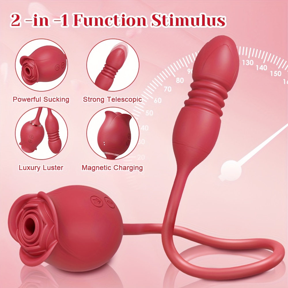 Rose Vibrator Sex Toy Sucking Vibrator 3in1 Rose Sex Temu Canada