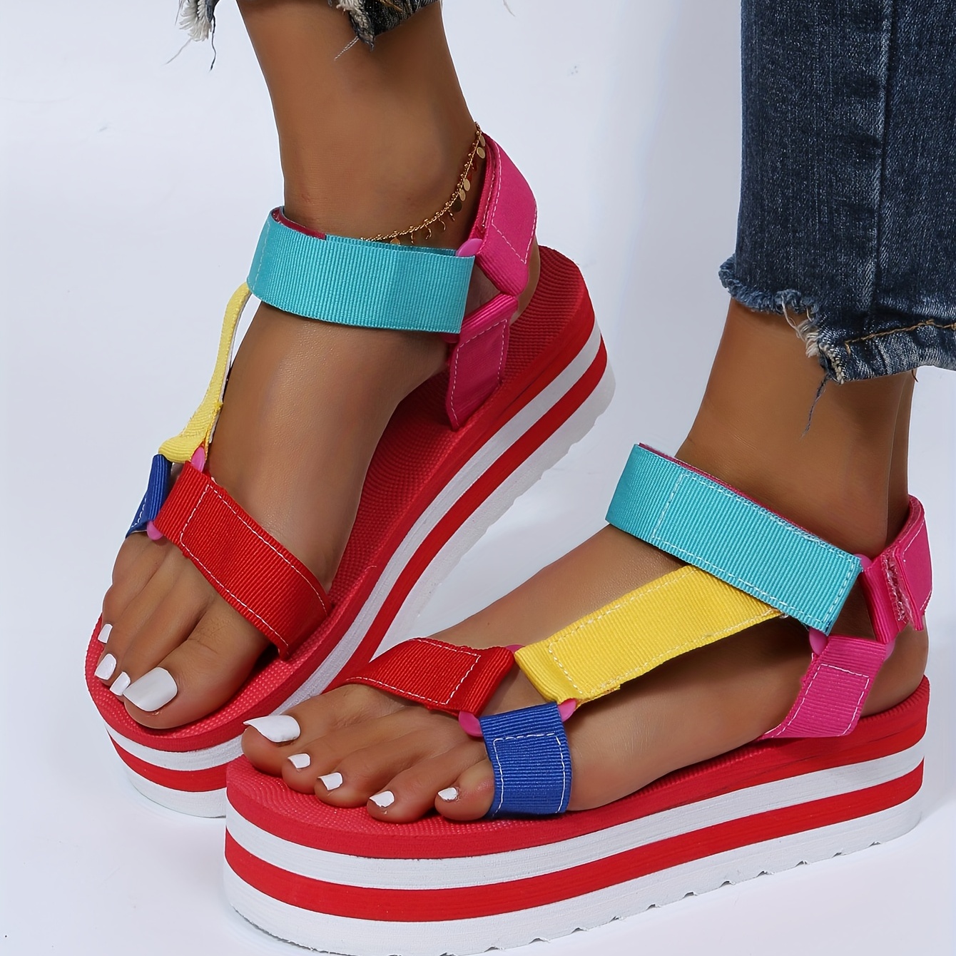 Color hot sale block wedges