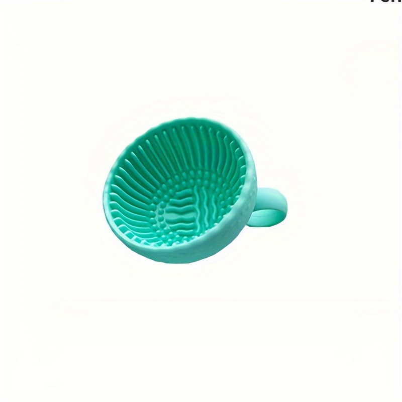 Silicone Makeup Brush Cleaner Pad Washing Scrubber Board Cleaning Mat Hand Tool, Green