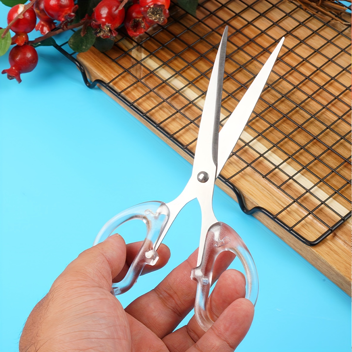 Transparent Household Small Scissors Art Stainless Steel - Temu