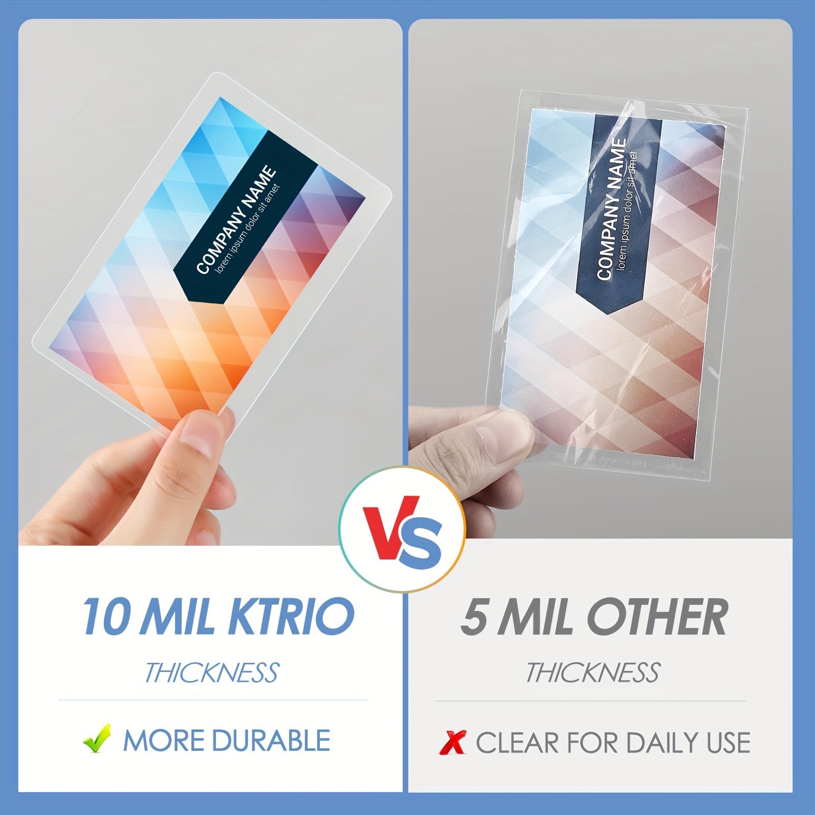 lamination card sleeve ID or Vaccine Card Holder – VIDA