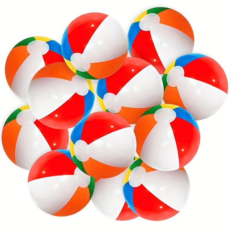 JOYIN 20 cm Ballons de Plage Arc-en-Ciel (Paquet de 12), 12pcs Jouets  Gonflables de Fête de Piscine et Plage : : Jeux et Jouets