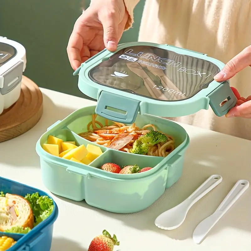 Leak-proof Divided Bento Box: Keep Your Lunch Fresh & Ready To