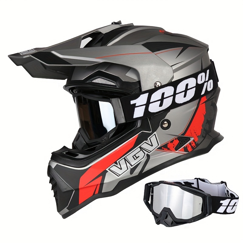 Motocross Helmet Adult Motocross Atv Helmets Offroad Street Dirt Bike Bmx  Atv Helmet Goggles Casco Dot - Automotive - Temu