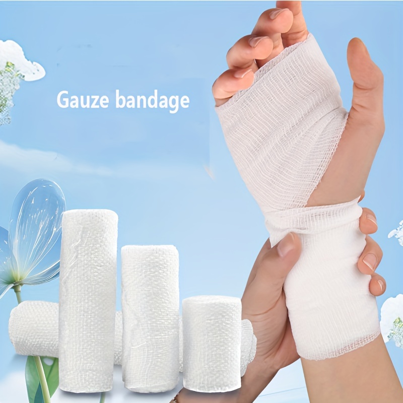 Cotton Latex free Compression Bandage Wrap Support Injury - Temu