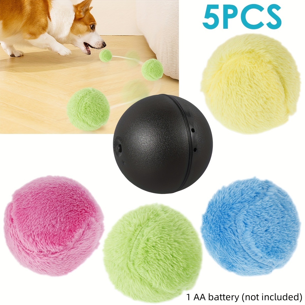 Smart Dog Toys Automatic Rolling Ball Electric Dog Toys Interactive For  Dogs Training Self-moving Puppy Toys Pet Accessories