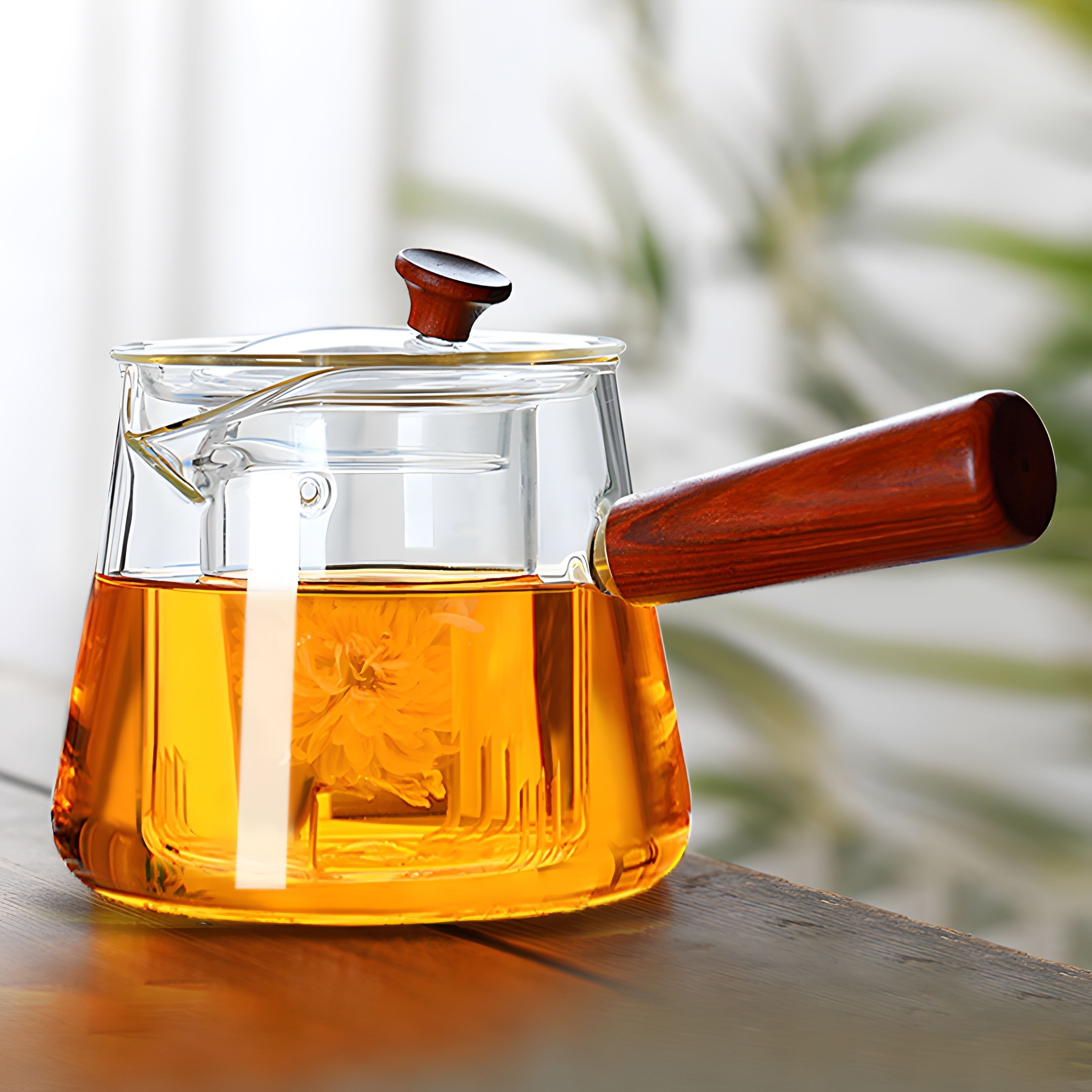 Tasse et infuseur à thé en verre borosilicate - QDO