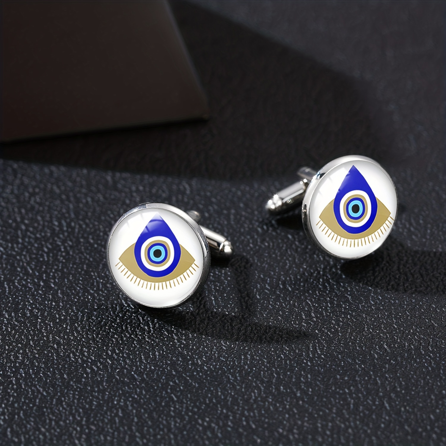 1pc Royal Devil Eye Cufflinks DIY Jewelry