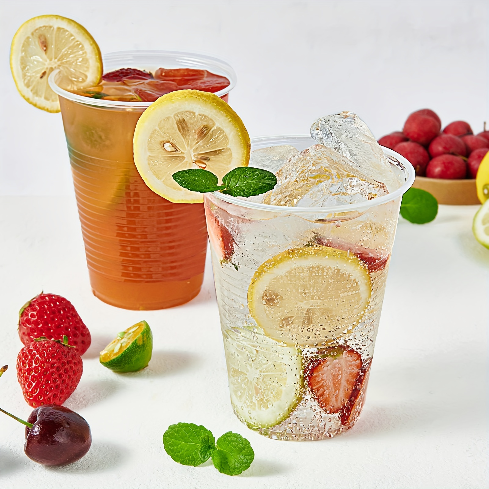 Disposable Transparent Plastic Cups Hot Drink Cups Cold Temu Germany