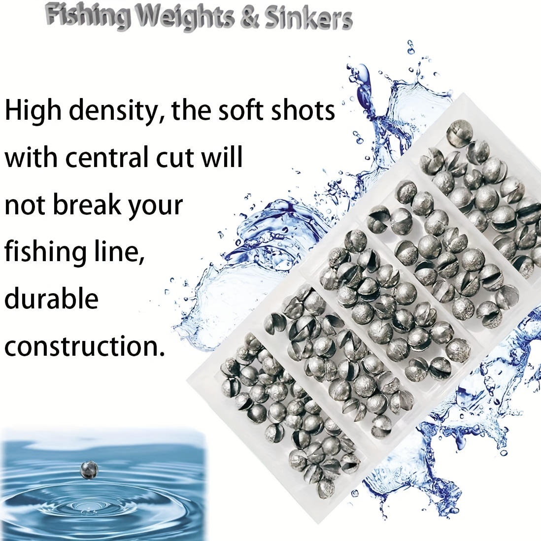 Premium Fishing Weights Sinkers Removable Split Shot - Temu