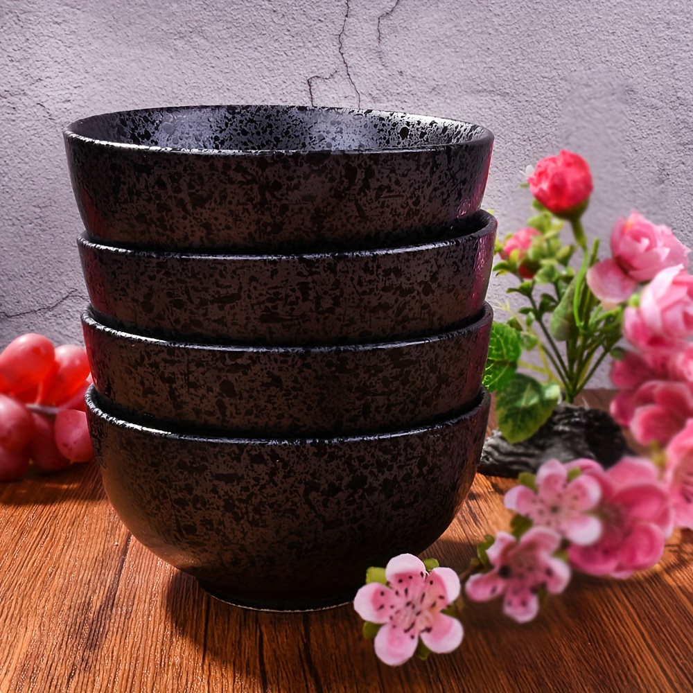 Small Bowl Ceramic Bowl Ceramic Rice Bowl Set Floral Pattern - Temu