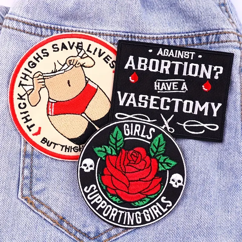 Feminism Pattern Patches Slogan Letter Iron On Patches For - Temu