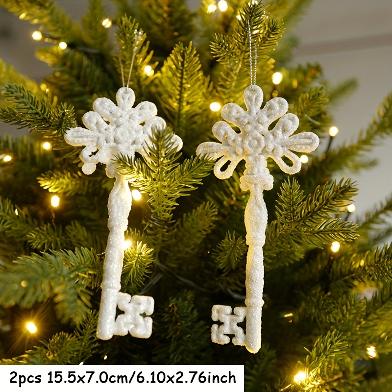Christmas Tree Hanging Ornaments Snowflake Angel Deer Pendants