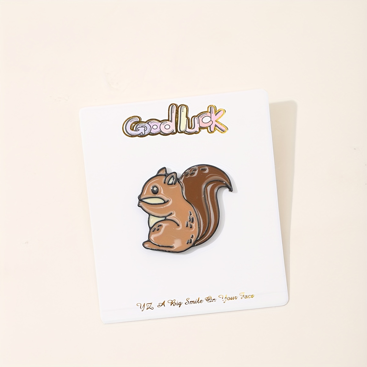 

1 Pair Cute Cartoon Squirrel Enamel Pins, Alloy, Simple Couples Matching Brooches, Fashion Accessories For Daily & Gift , Party Badges