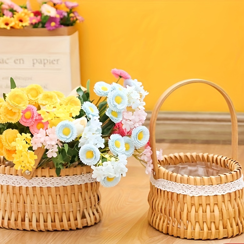 Round Small Basket Cotton Rope Woven Baskets for Organizing Key Tray Bowl  for Entryway Desktop Storage Basket Tissue Box - AliExpress
