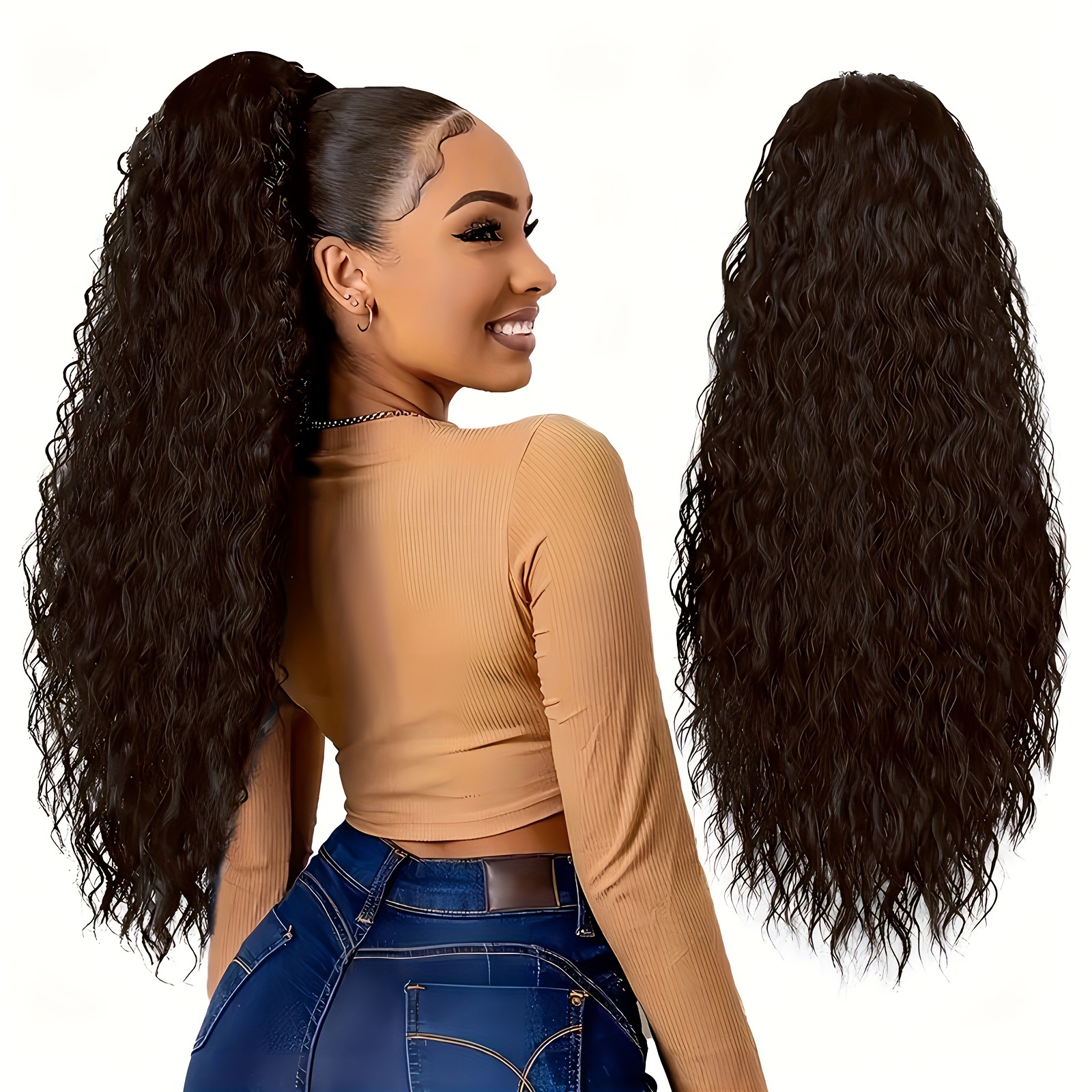 Ponytail hotsell extension wavy