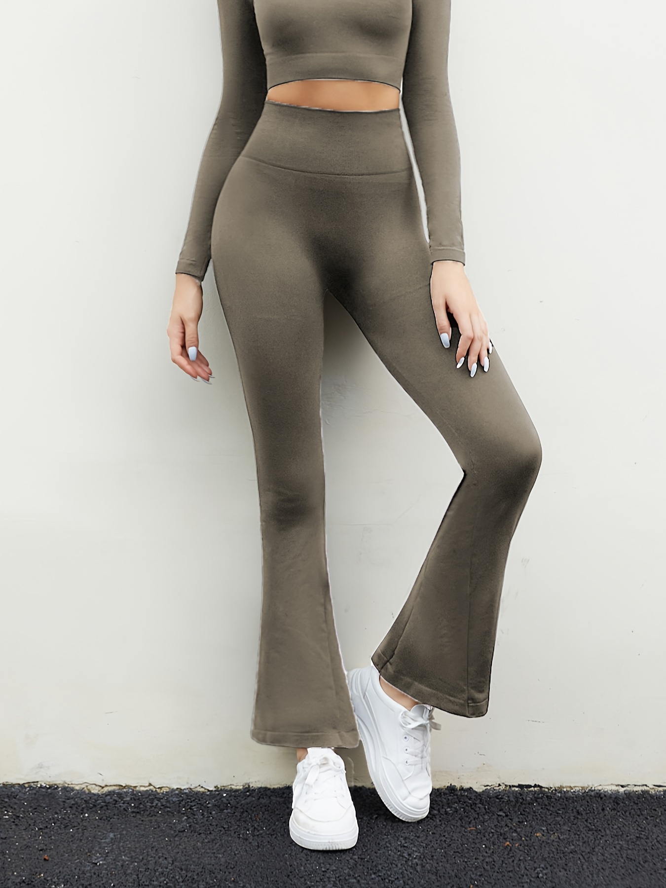 High Waist Flare Yoga Pants For Women, Elastic Wide Leg, Lightweight Summer  Leggings, Breathable Gym Workout Gear From Xinzhengcheng369, $20.4