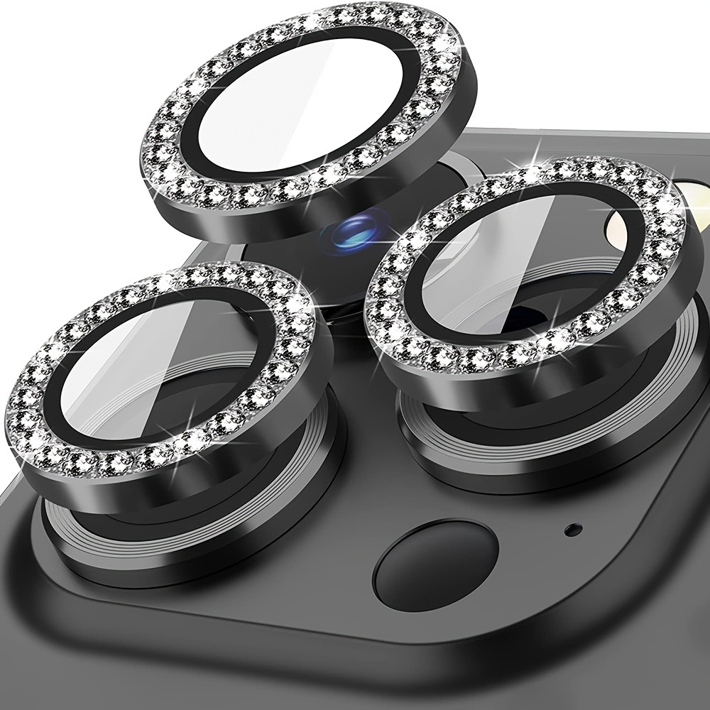 Protector de cámara colorido con diamantes de imitación – Protector de  lente de cámara para iPhone 13 Pro, iPhone 13 Pro Max, máxima protección  para