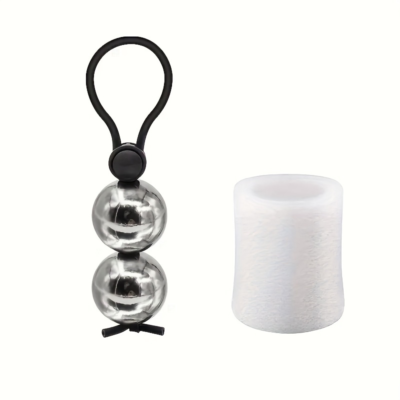 Metal Ball Cock Ring Penis Over Heavy Penis Stretcher Tool - Temu