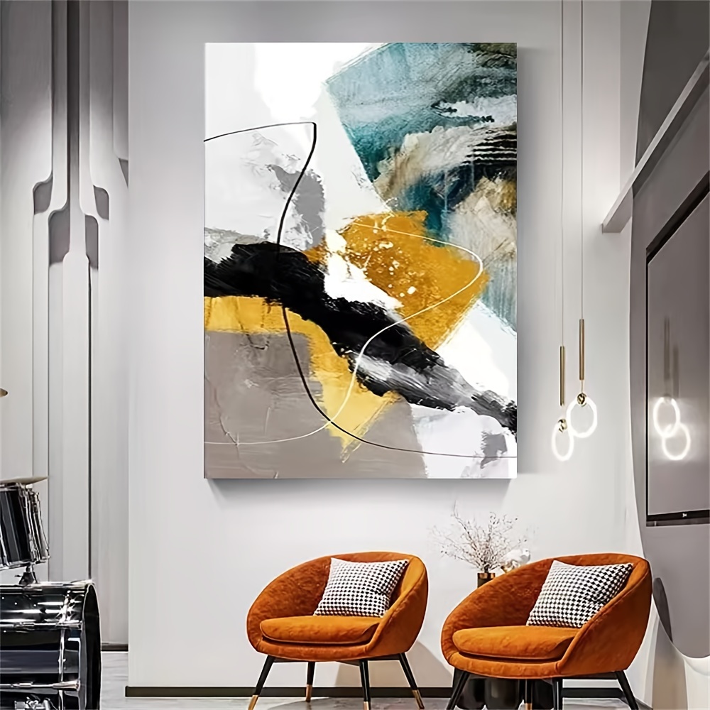 Árbol Dorado de la vida pintura al óleo sobre lienzo pared arte póster  impresiones, cuadros de pared abstractos nórdicos, sala de estar,  dormitorio, decoración del hogar