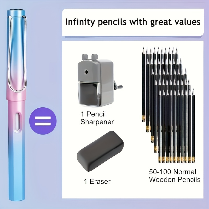 Eternity Pencil Black Technology Never Write Incomplete - Temu