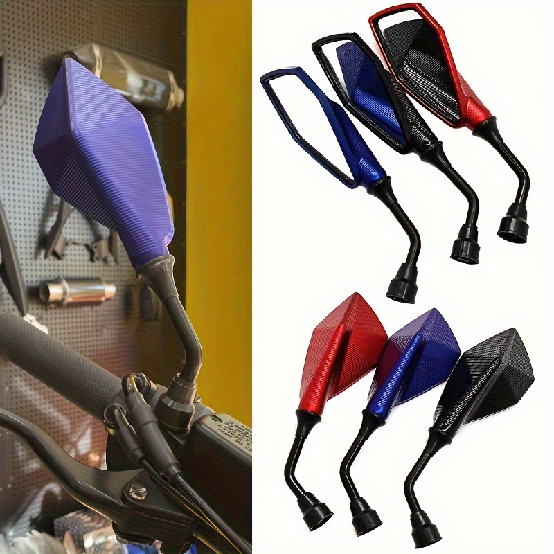 Motorrad Spiegel, Paar Universal Motorrad Rückspiegel Seitenspiegel,  Universal M8 und M10, Rückseitenspiegel, Lenkerendenspiegel Motorrad
