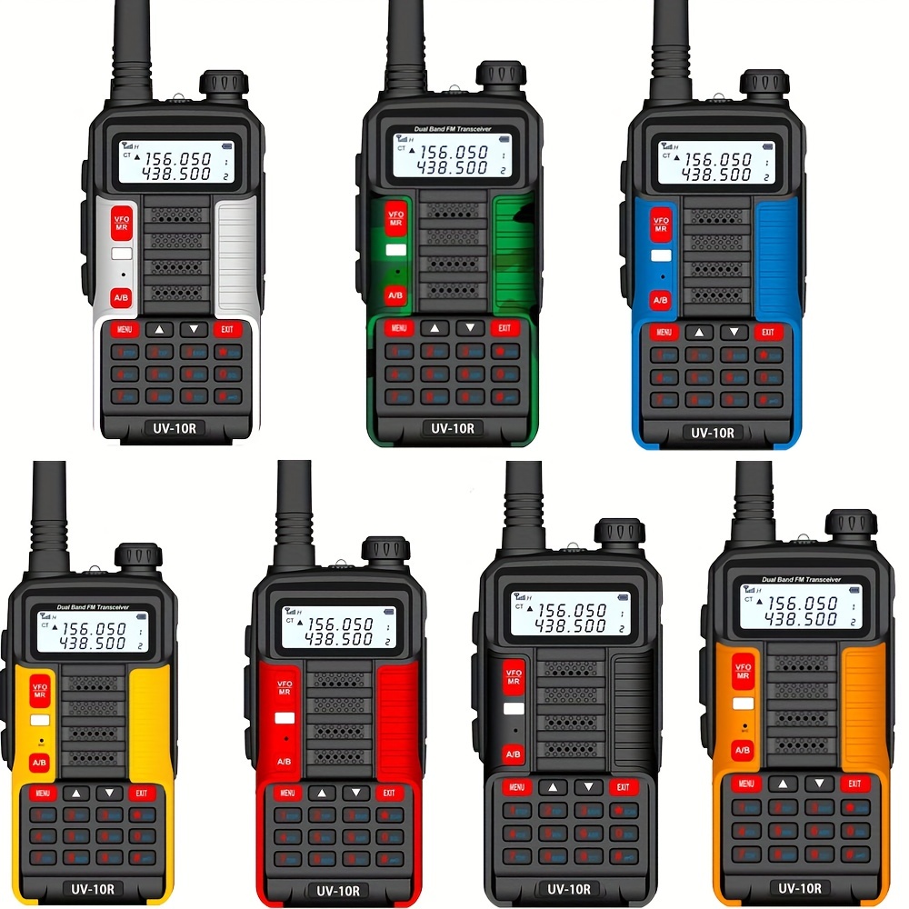 2023 Baofeng High Powerful 3 Power Model Professional Portable Walkie Talkie Uv-10r V2 128 Channels Larger Capacity Battery Transceiver Dual Band Two Way Cb Ham Radio Transceiver Long Range