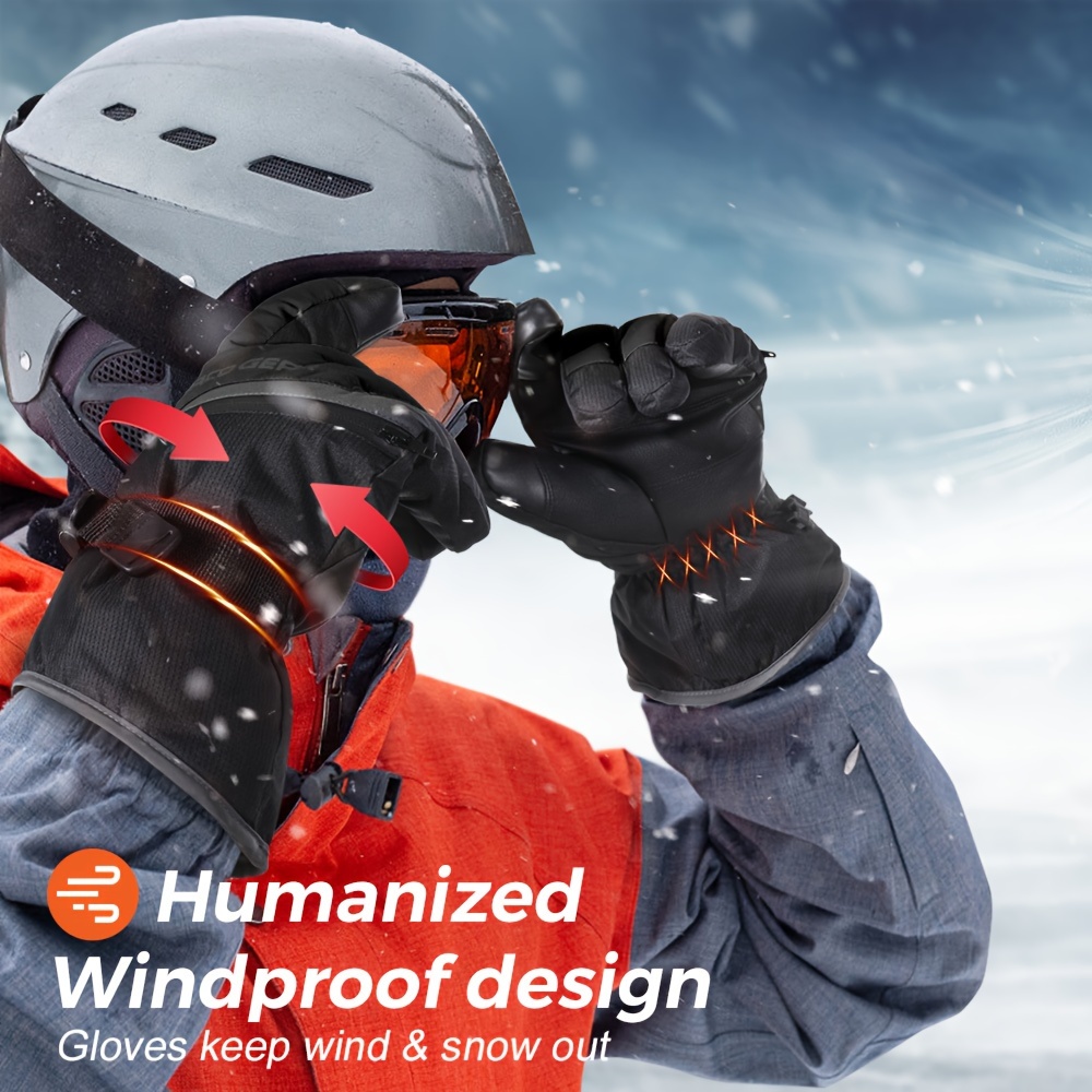 MVPTOO Winter Skiing Full Finger Gloves Touch Screen Outdoor Snowmobile Thermal