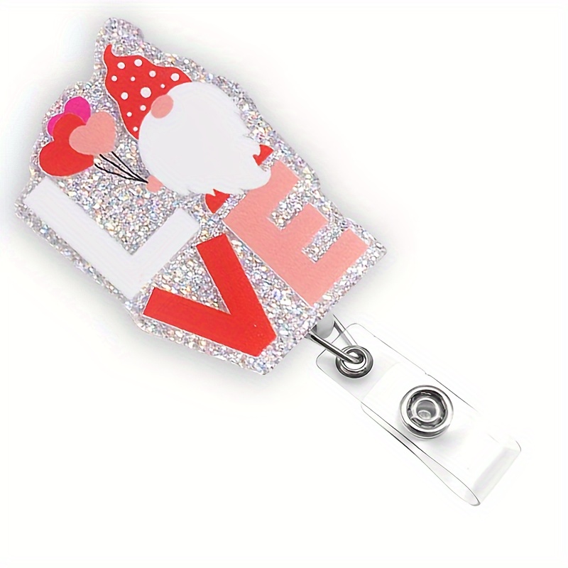 Nurse Retractable Badge Easy Pull Clip Cute Fun Glitter - Temu