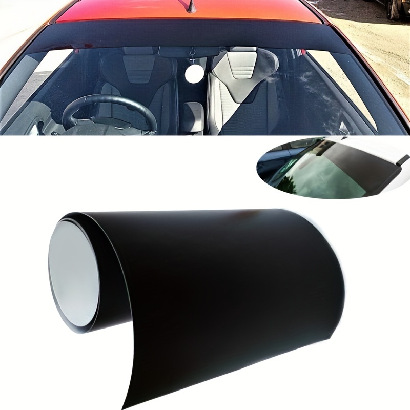 

Car Gloss Black Sun Strip 130x21cm Universal Car Van Windscreen Sunstrip Car Stickers Windscreen Sun Strip/1pc