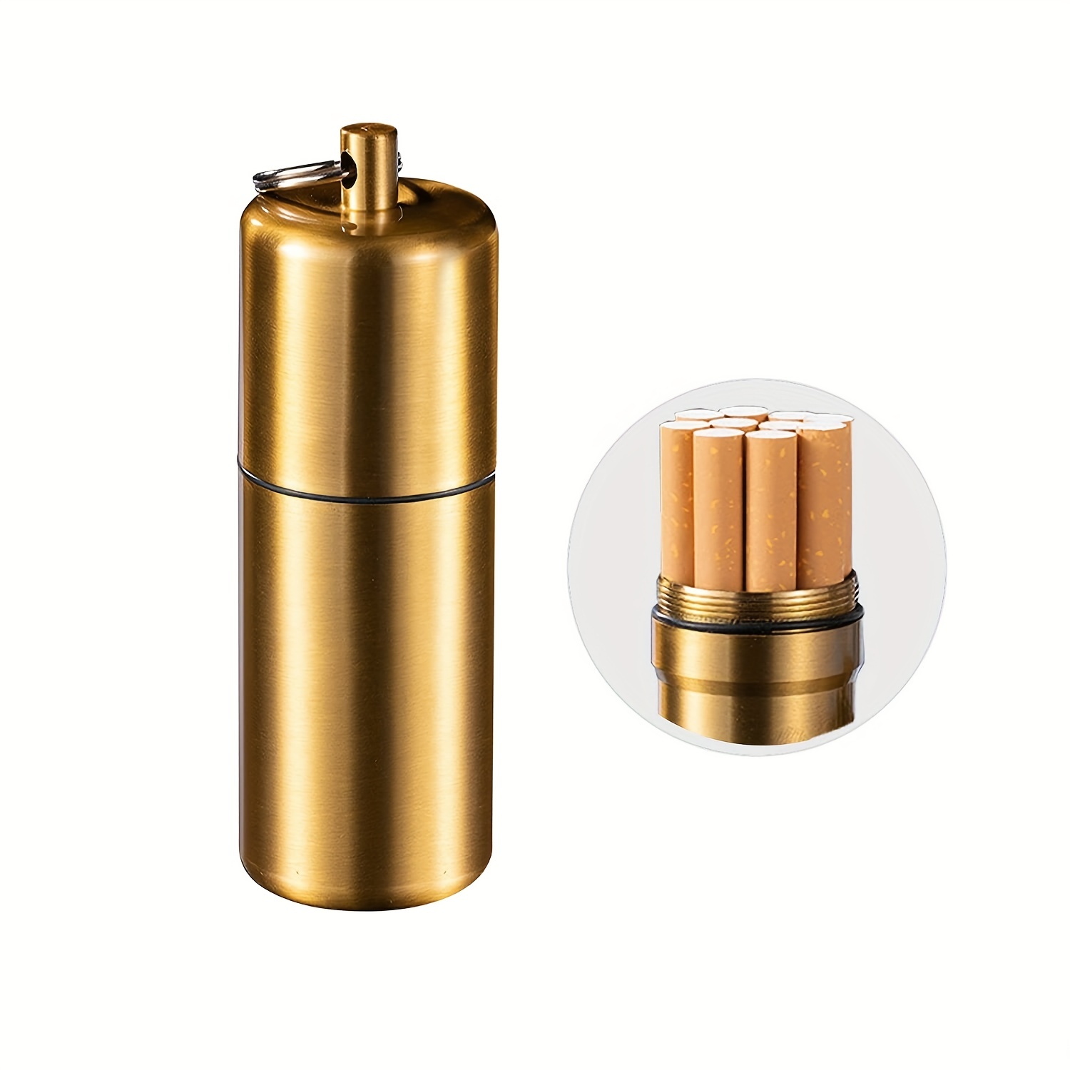 Rechargeable Metal Cigarette Case With Safety Lighter - Perfect For Men And  Women - Temu