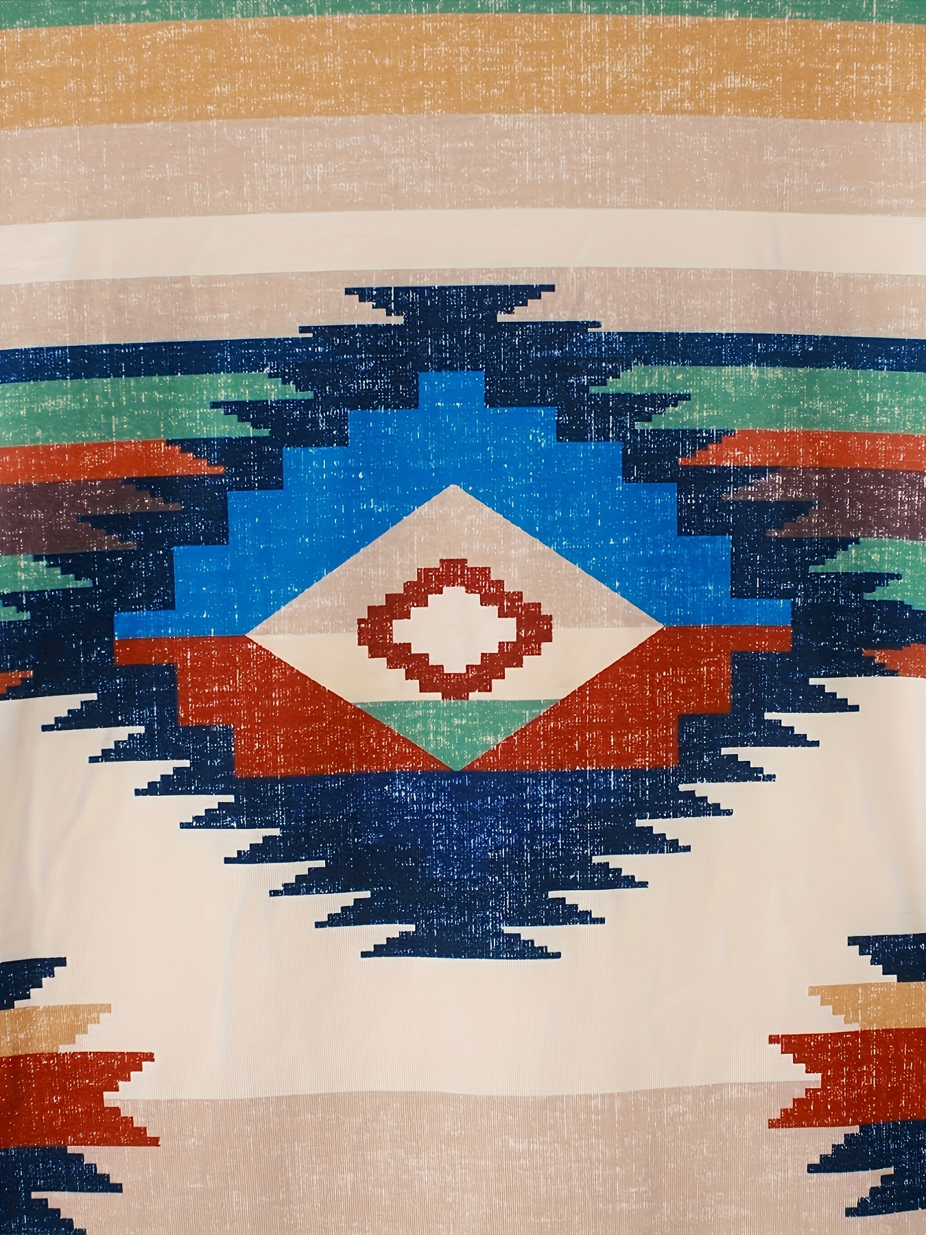Aztec Pattern Ethnic T shirt Casual Crew Neck Long Sleeve T - Temu