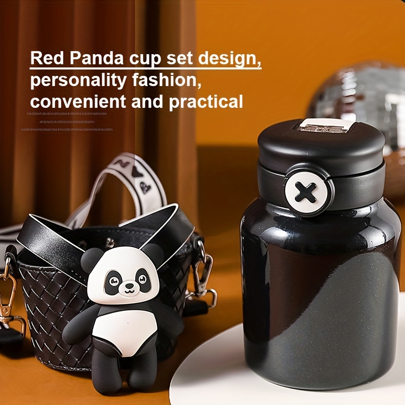 Cartoon Panda Vacuum Cup Stainless Steel Insulated Water - Temu