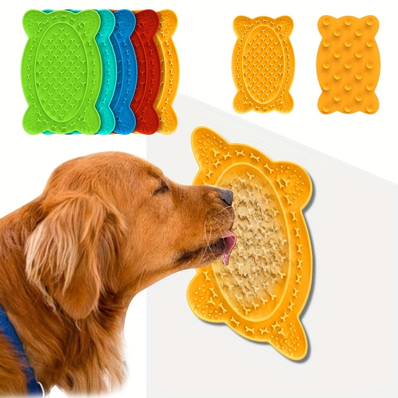 Slow Feeder Dog Feeding Mat Silicone Anti-choking Round pet Licking Mat  With Suction Cup Washable